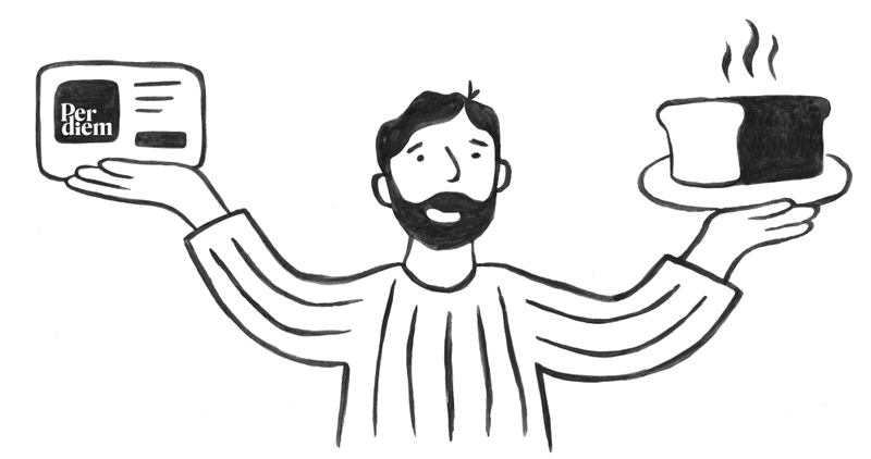 Illustration of a baker